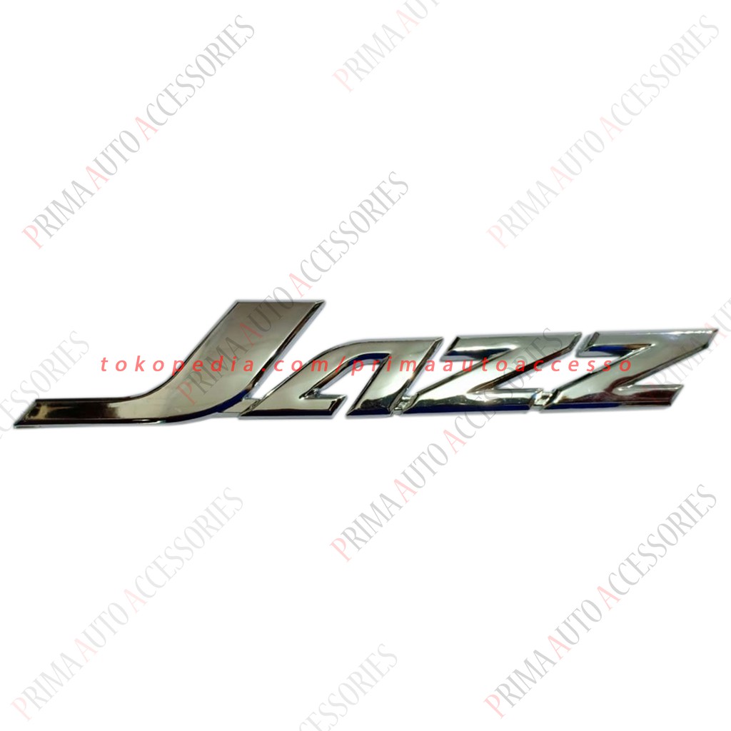 Emblem Mobil Honda Tulisan JAZZ 2008 - 2013 Chrome