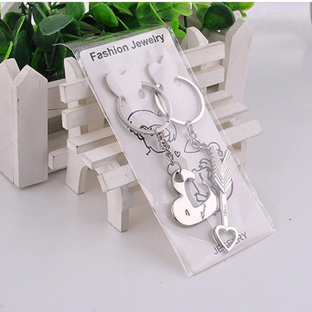 Preva 2pcs Gantungan Kunci Love Couples Lover Keychain