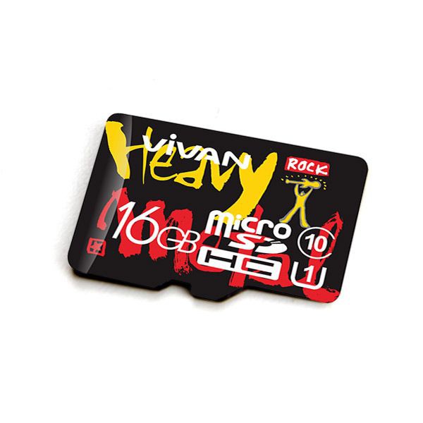 Vivan V16U10 16G Class 10 Micro SD TF Card Black + Red