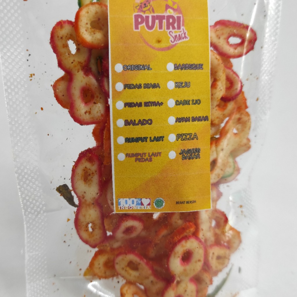 Keripik Seblak Kering Kacamata 30gr+ Extra Daun Jeruk