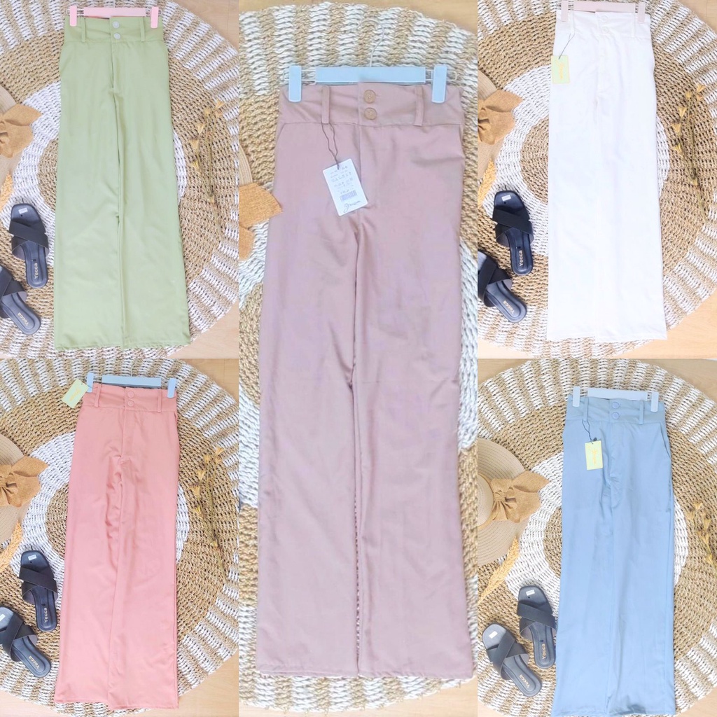 ROSELLA PANTS / CELANA WANITA/ CELANA BAHAN KATUN / CELANA