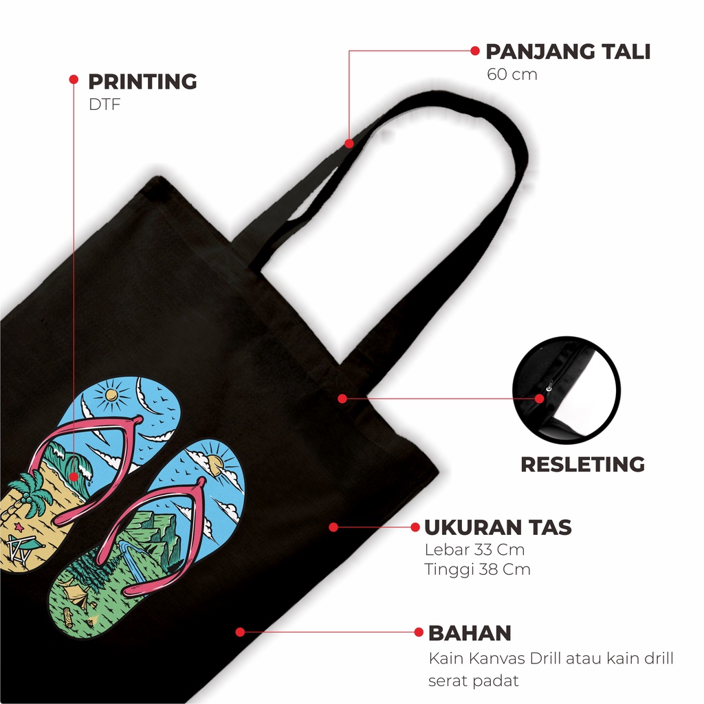 Sevine Totebag Tas Wanita Tote bag Resleting Girl Vintage Black Series Hitam - SRF2