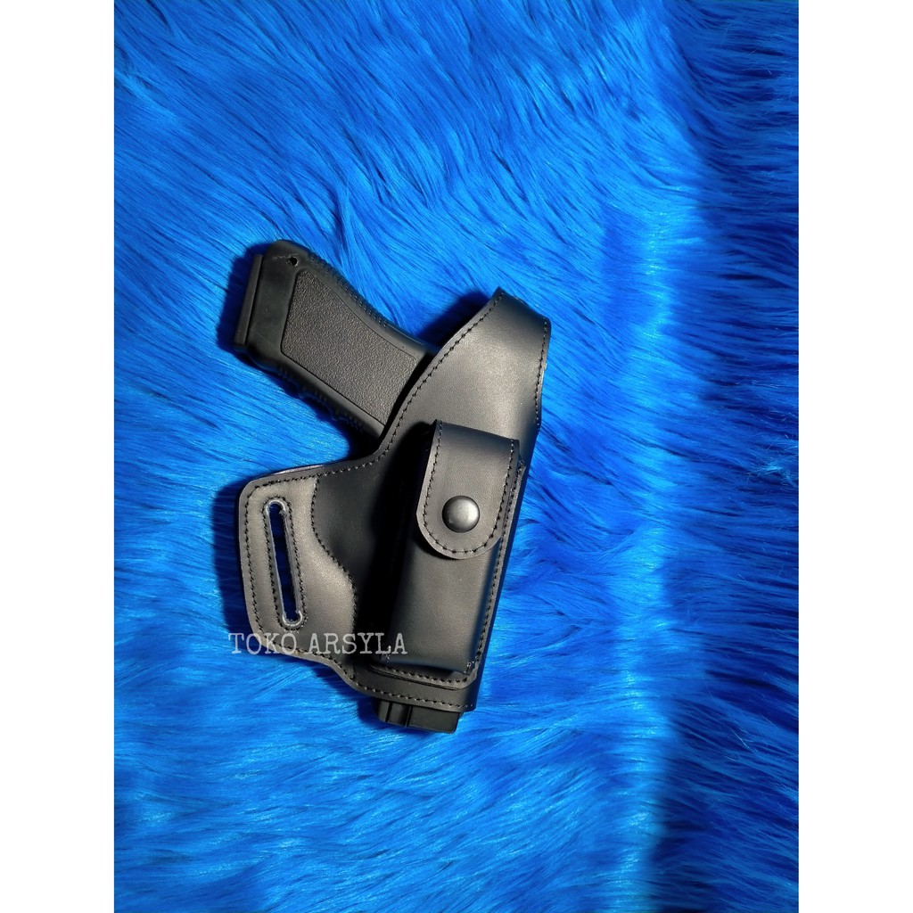 HOLSTER(SARUNG PISTOL KULIT GLOCK,BARETA.