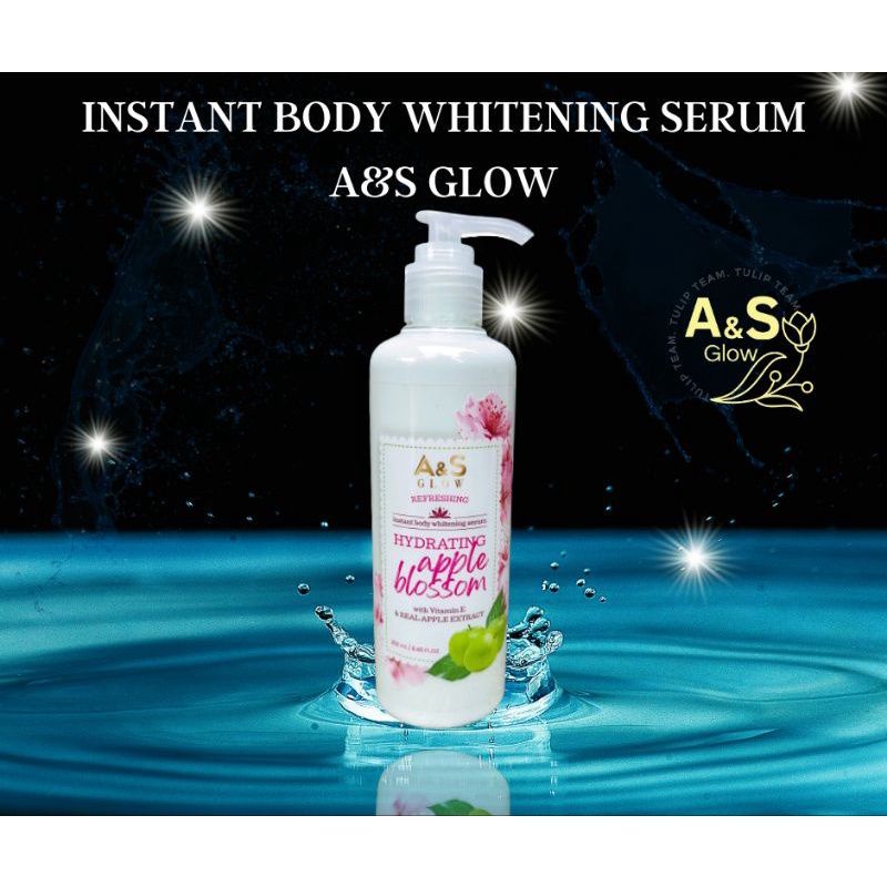 BODY SERUM Instant whitening A&S GLOW PEMUTIH BADAN