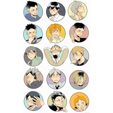 

(25 pcs) Stiker Anime Chibi Haikyuu