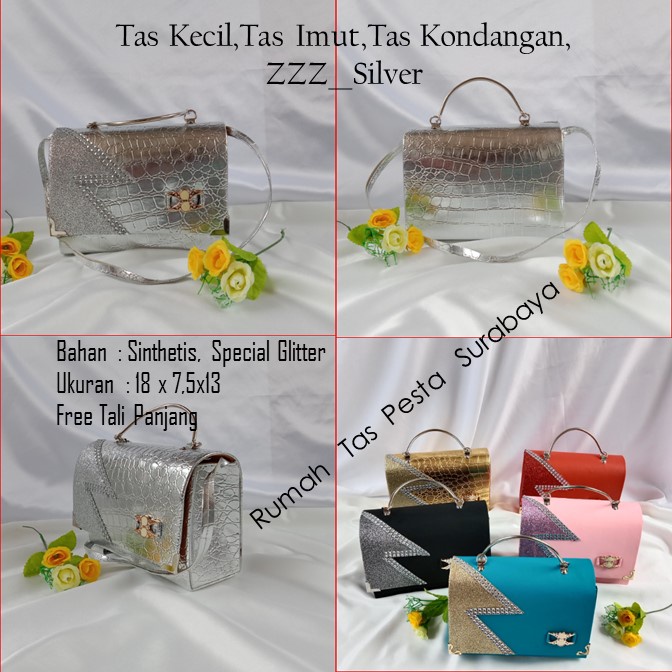 Tas Kecil,Tas Imut,Tas Kondangan,ZZZ__Silver