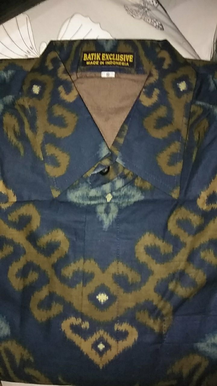Kemeja Batik Prabu Bahan Katun Baturaden Reguler Fit A591