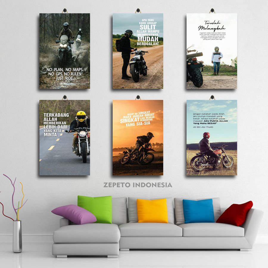 POSTER KAYU QUOTES MOTOR CUSTOM DRAG 20X30 W6TUD/OO3WC/ HIASAN RUANG GAMING QUOTE KATA KATA QUOTES M
