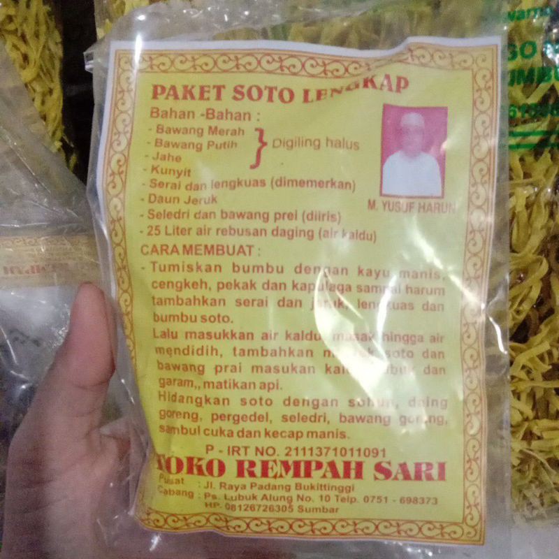 

BUMBU SOTO PADANG