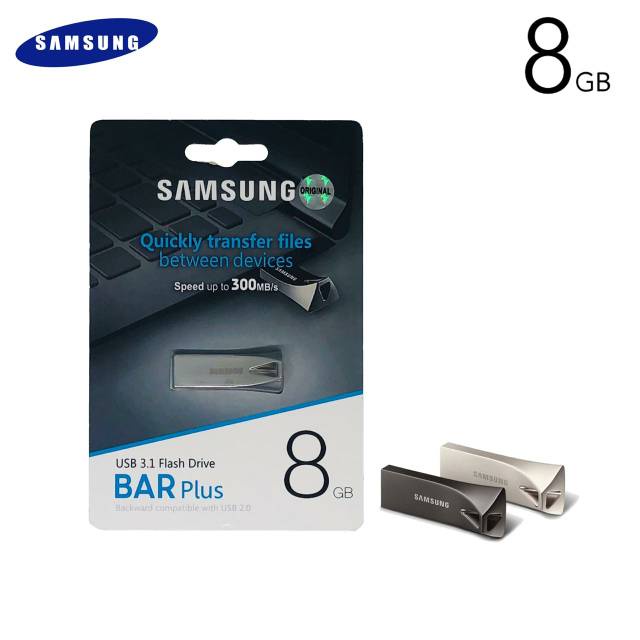 Flashdisk Samsung 8GB BAR Plus 300Mbps Flash Drive USB 3.1