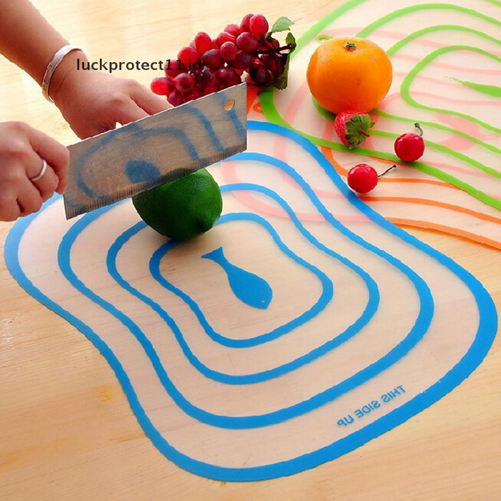 //HG&amp;ID// Plastic Kitchen Cutting Flexible Chopping Vegetable Fruit Mat Board Ultra-thin .