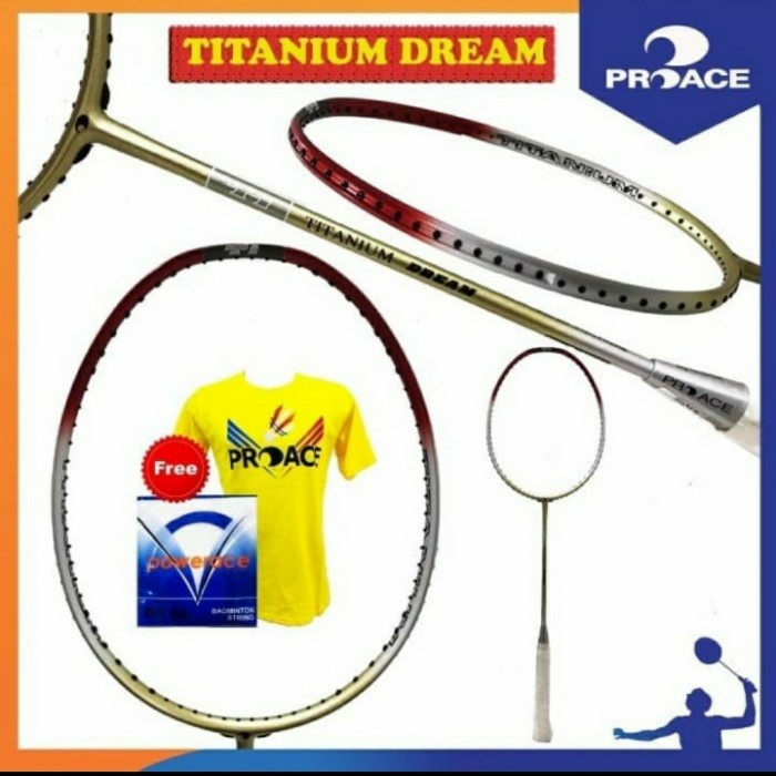 Gam&amp;% Raket Badminton Proace Titanium Dream /Q@