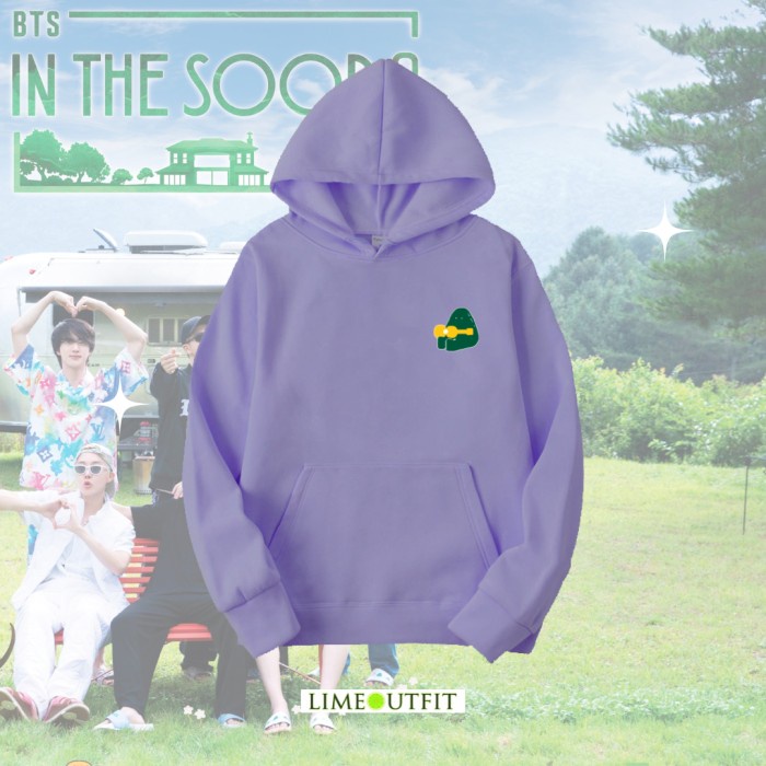 In The Soop Bts Hoodie - Pink, L Murah