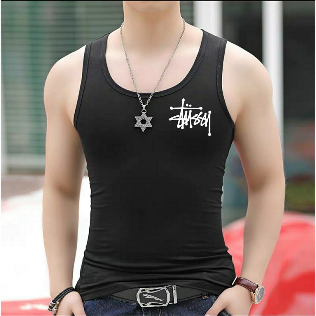 Singlet tUSSY - DS / singlet pria / kaos oblong / kaos dalam pria