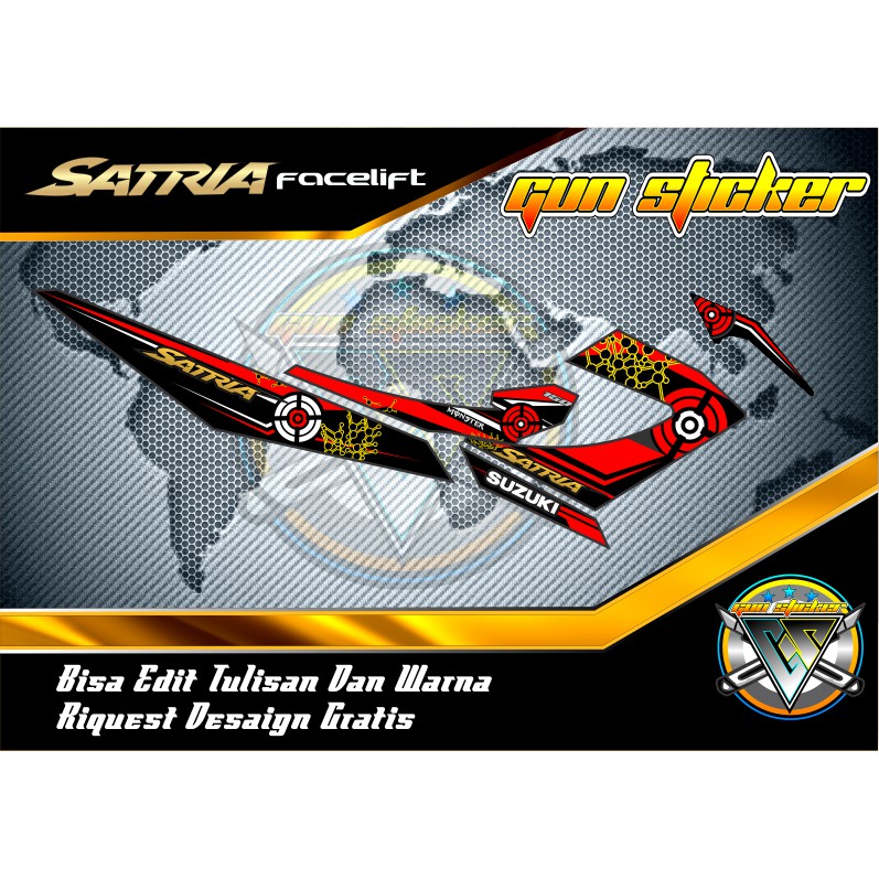 striping variasi satria fu facelift grafis 2013-2018