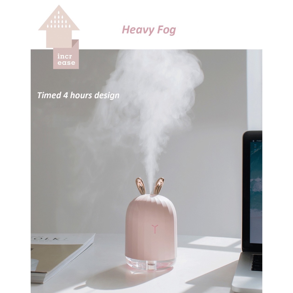 3life Air Humidifierdiffuser Aroma Essential Oil Ultrasonik 220ML Dengan Lampu Malam LED Untuk Rumahmobil