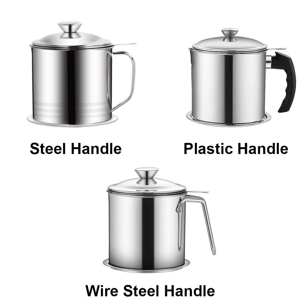Solighter Oil Filter Pot Storage Tank Lard Tank Kapasitas Besar Masak Sup