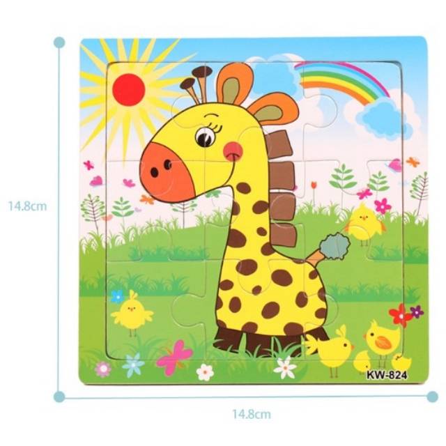 Mainan Anak Bayi Puzzle Gambar Mainan Edukasi Mainan Asah Motorik / Jigsaw Puzzle 9 pcs R33