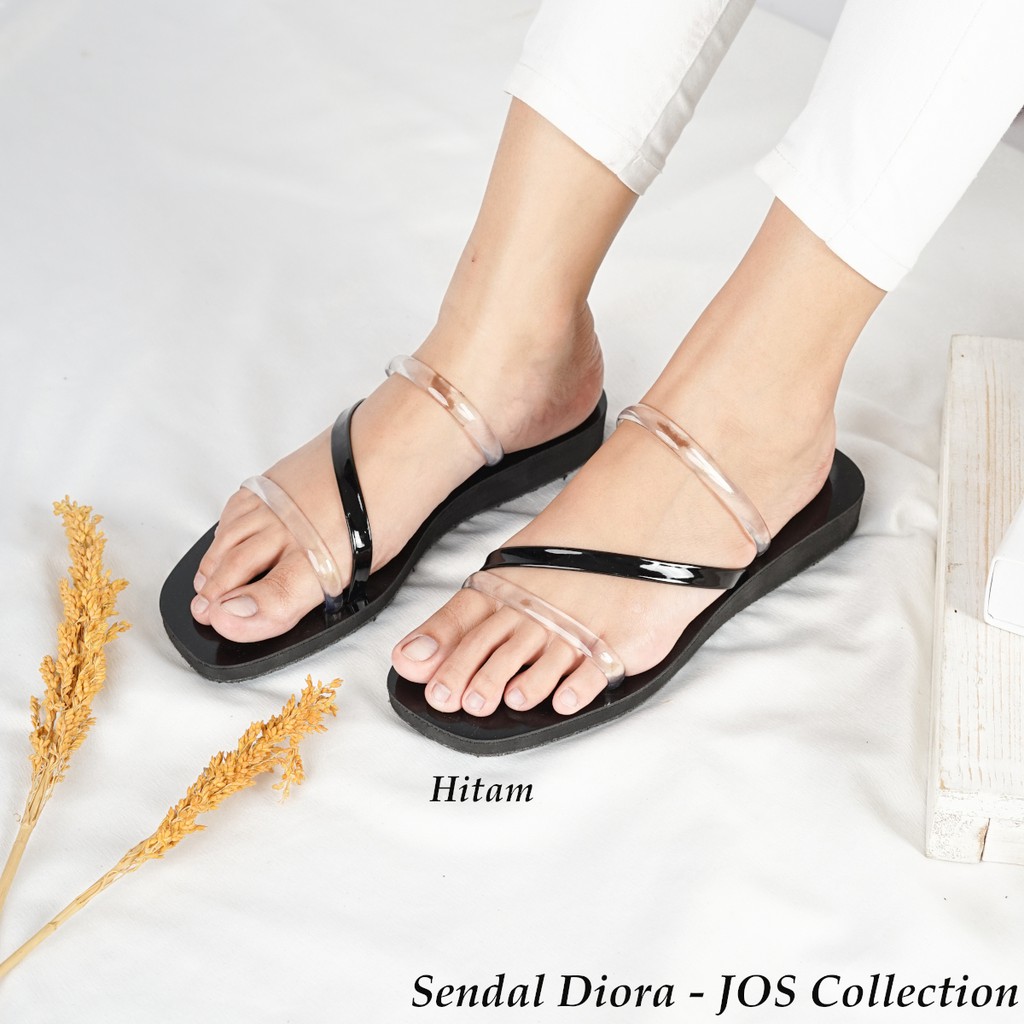 Sandal Cewek Tali Bahan Mika - Diora by JOS Collection