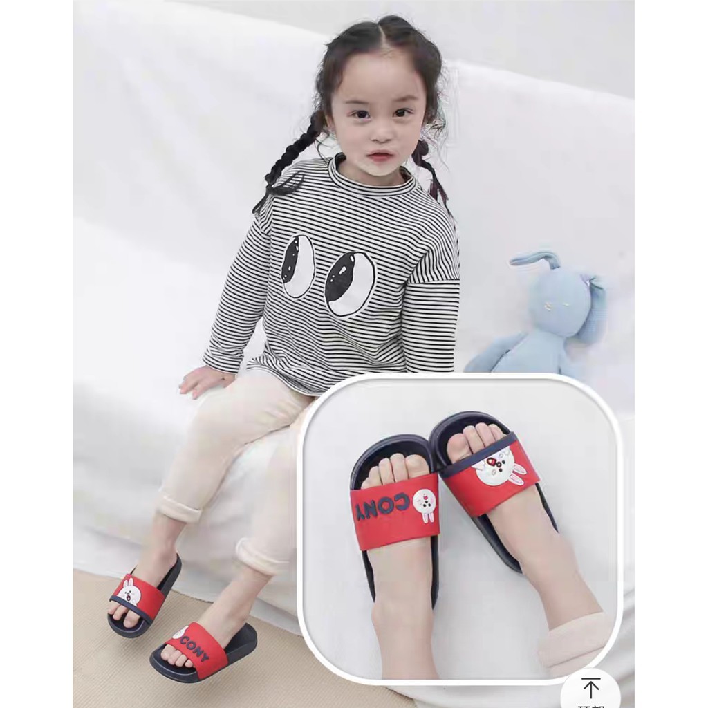 LittleAaron SANDAL BABYCONY Sandal Anak Selop Karet Import Berkualitas 1-7 Tahun Sport Termurah Sendal Bayi Anak Cewek Cowok