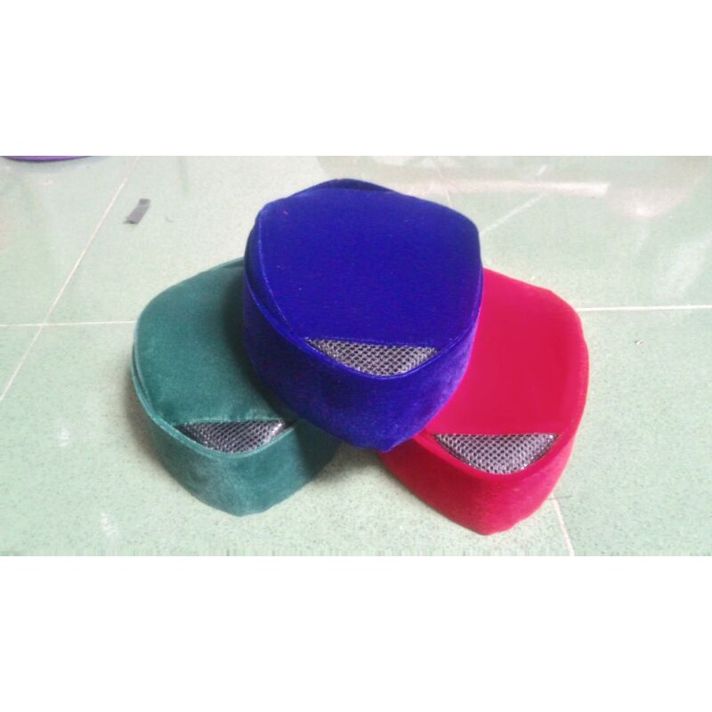 songkok/peci susun ac tinggi 5/6cm warna merah,hijau&biru