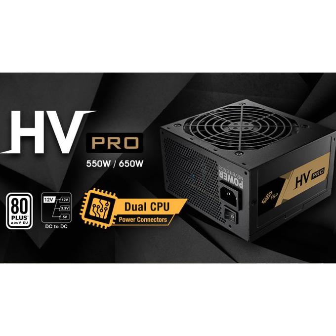 GROSIR OPEN FSP HV PRO 550 Watt 80+ / PSU FSP HV PRO 550W