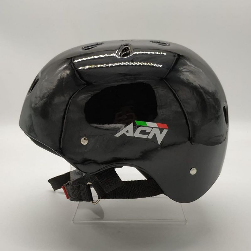 [COD] Helm Sepeda ACN MURAH !! ( Sepeda / Sepeda Lipat / Sepatu Roda / Skuter / Skate )-Hitam Glossy
