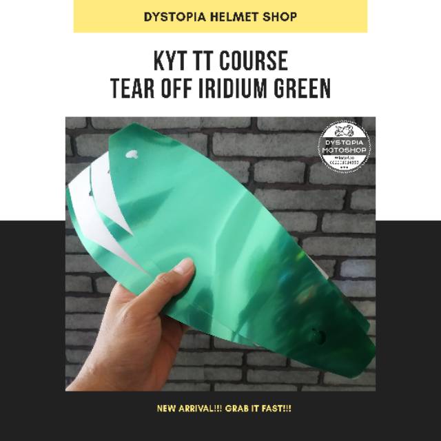 Tear Off Iridium KYT TT Course Pelindung Kaca Helm Iridium