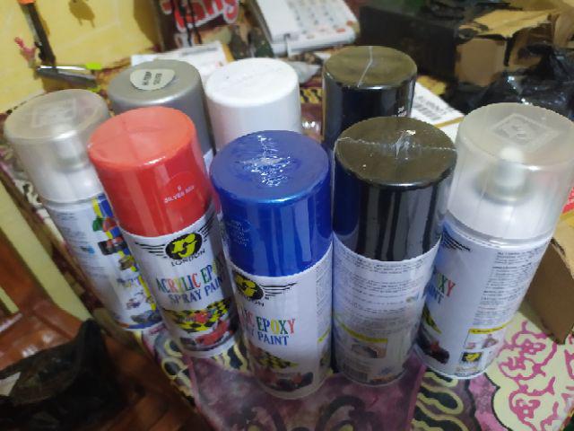 Rj London 400cc  Silver Red (6) Spray Paint, Cat Semprot