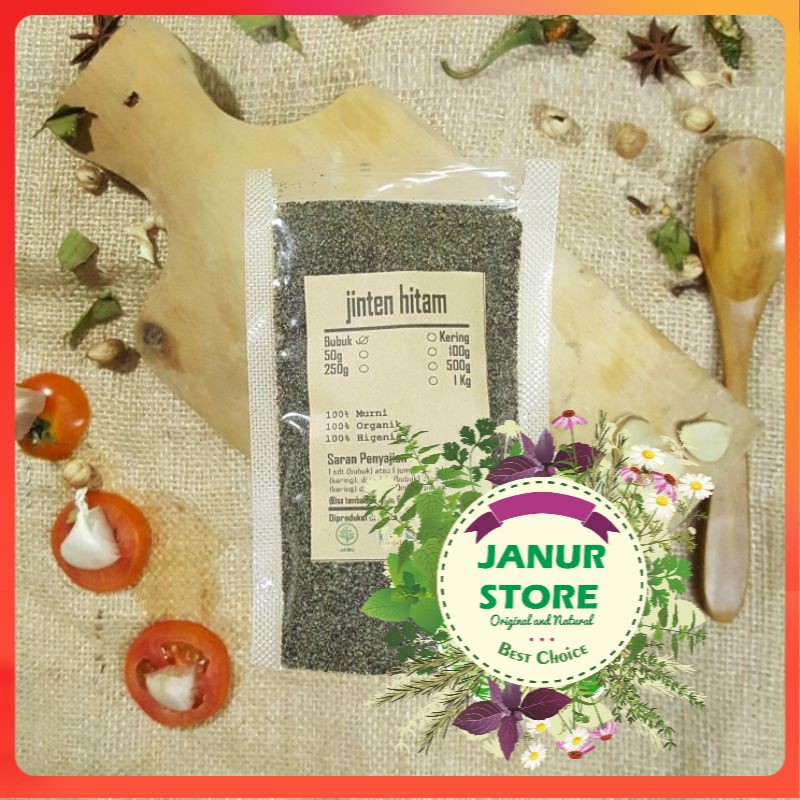 

JINTEN HITAM IMPORT BUBUK 50 GRAM - Nigella Sativa - MURNI - JSR - REMPAH - PREMIUM QUALITY