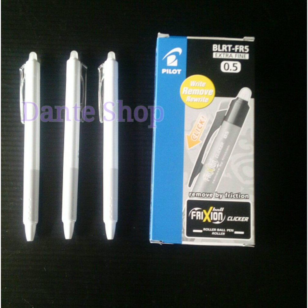 

Pulpen Frixion putih Tinta HITAM Pulpen bisa dihapus Limited Edition terbatas