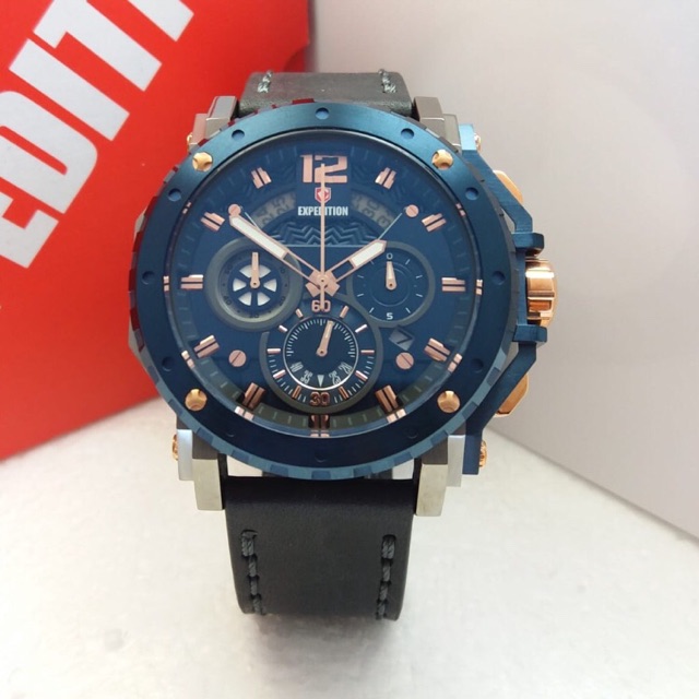 Jam Tangan Expedition 6402 Pria blue silver