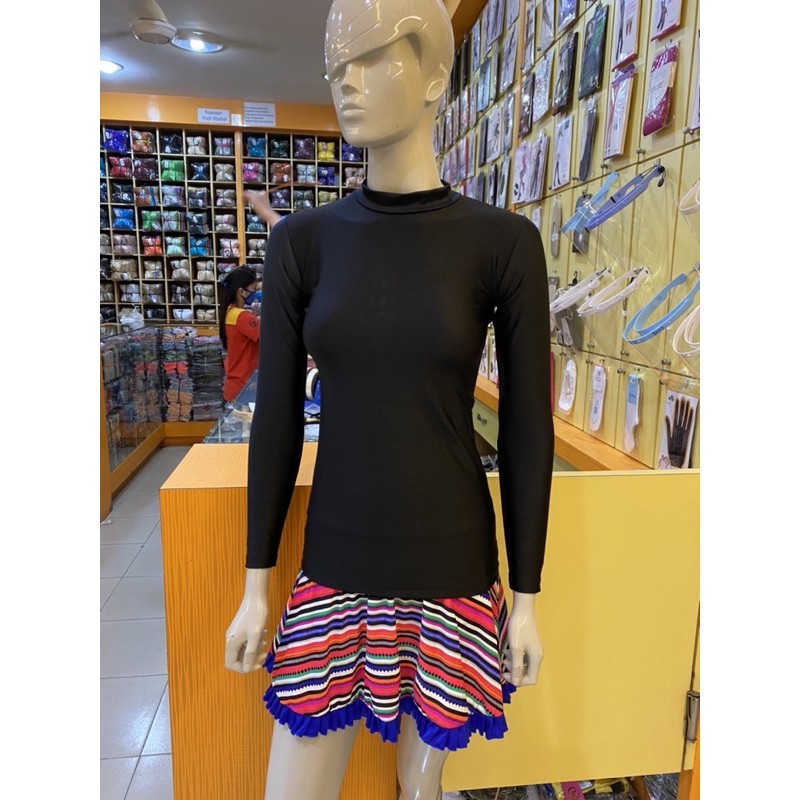 Manset Baju Tangan Panjang Sleting Belakang Sport Club M/L/XL