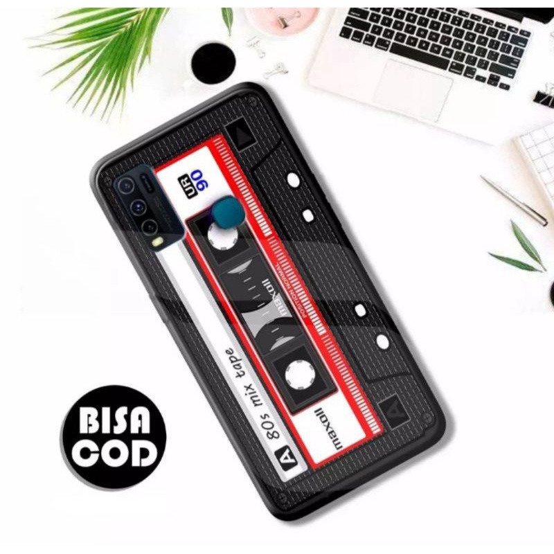 Athan Case Custom Vivo Y30 Y30i Y50 Motif Kaset Radio Jadul series