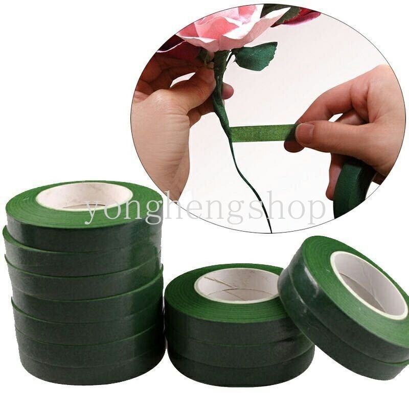 Tape Kertas Gulung 30 Yard Untuk Kerajinan Batang Buket Bunga Buatan