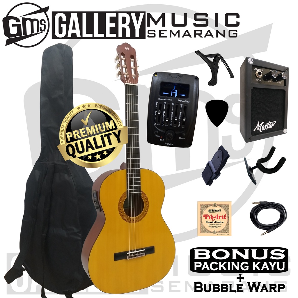 Gitar Klasik Elektrik Nylon C315 Best Quality Preamp Equalizer Tuner Cowboy Prener New