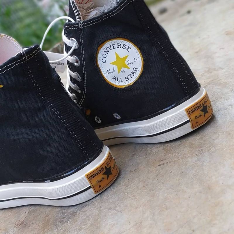 Converse 70s Hi Dr Woo Hi Black Sunset Gold