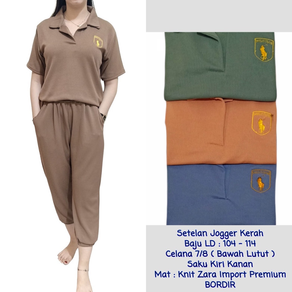 Set Jogger Kerah