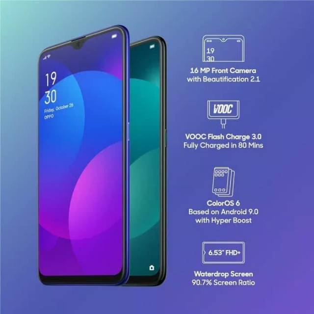 OPPO F11 RAM 4/128 GB GARANSI RESMI OPPO INDONESIA