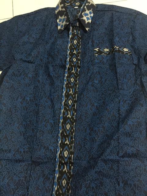 Hem Batik Pria Pendek Lawasan Sogan/pari Sulur/parang Black/merak Papua Ori By Batiek Solo Dc270927