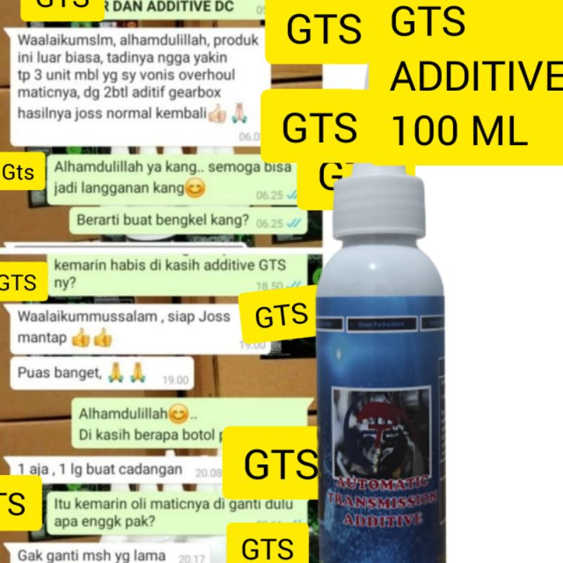 GTS AUTOMATIC TRANSMISSION ADDITIVE 100 ML ADITIF OLI TRANSMISI GEARBOX MATIC MENCEGAH OVERHOUL