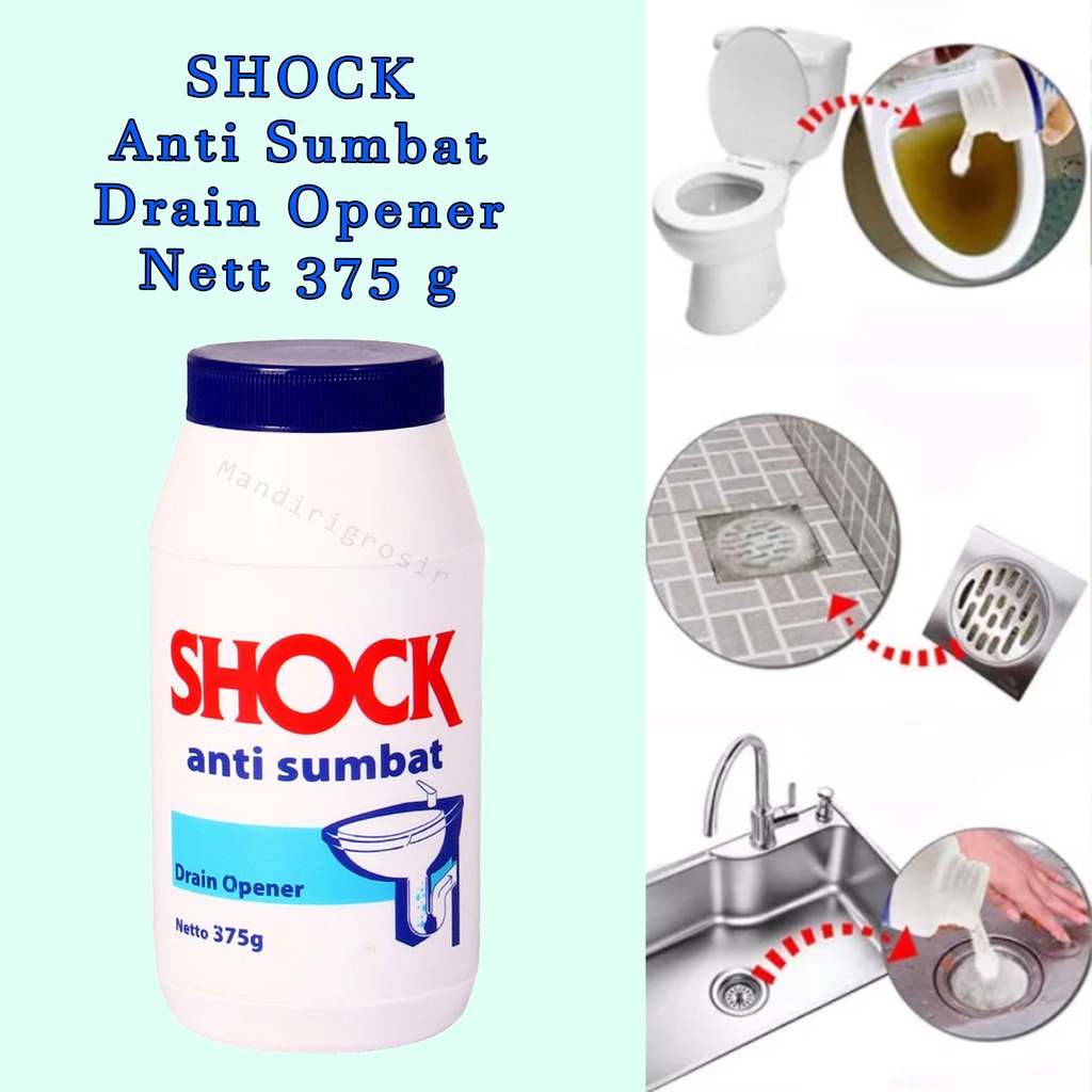 Bubuk pembersih * Shock *  Anti Sumbat * Drain Opener *375g