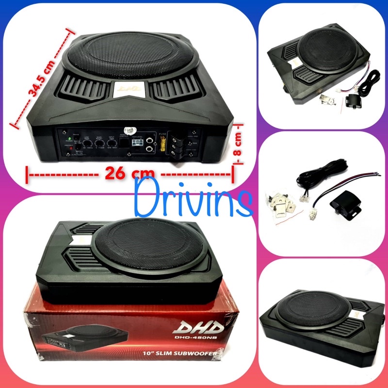 SUBWOOFER KOLONG / UNDERSEAT DHD-450NB 10” INCH
