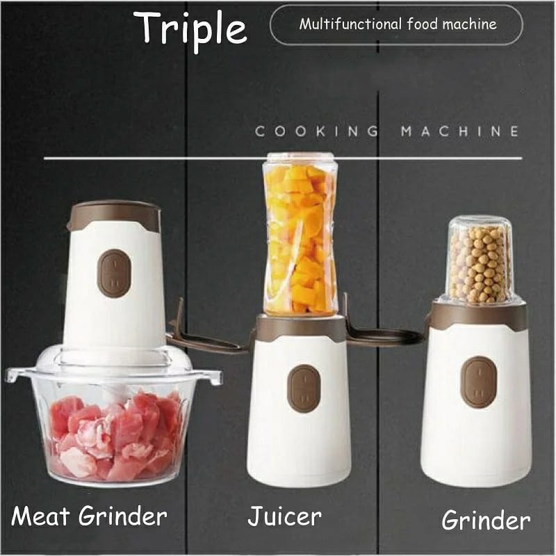 Chopper Blender 3 in 1 Multifungsi Elektrik / Blender Daging , Sayuran , Biji-bijian,Buah 3 in 1 Elektrik /  Mesin Penggiling Daging/Sayur Chopper Meat Grinder 7888