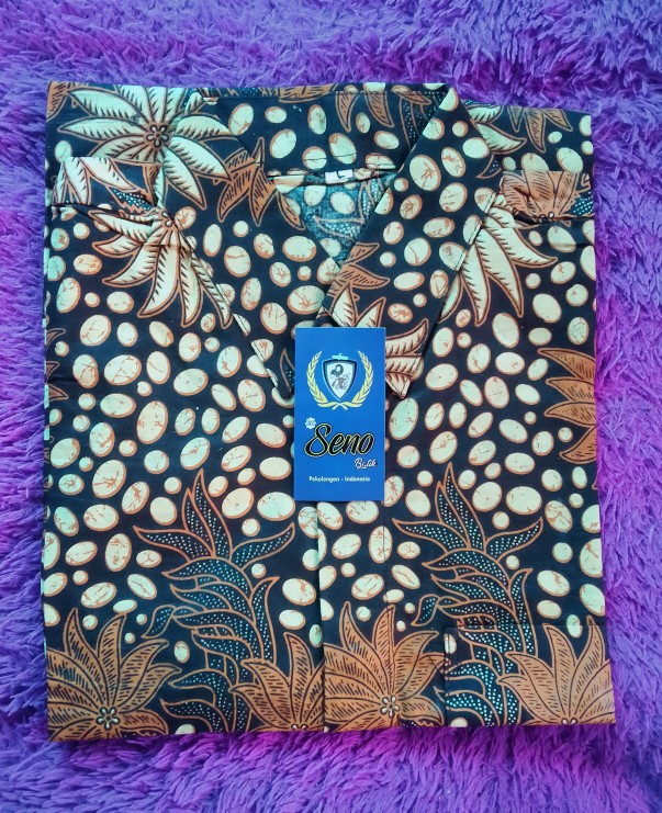 Hem Kemeja Batik Pria Lengan Pendek Slimfit Ory Batik Suffa