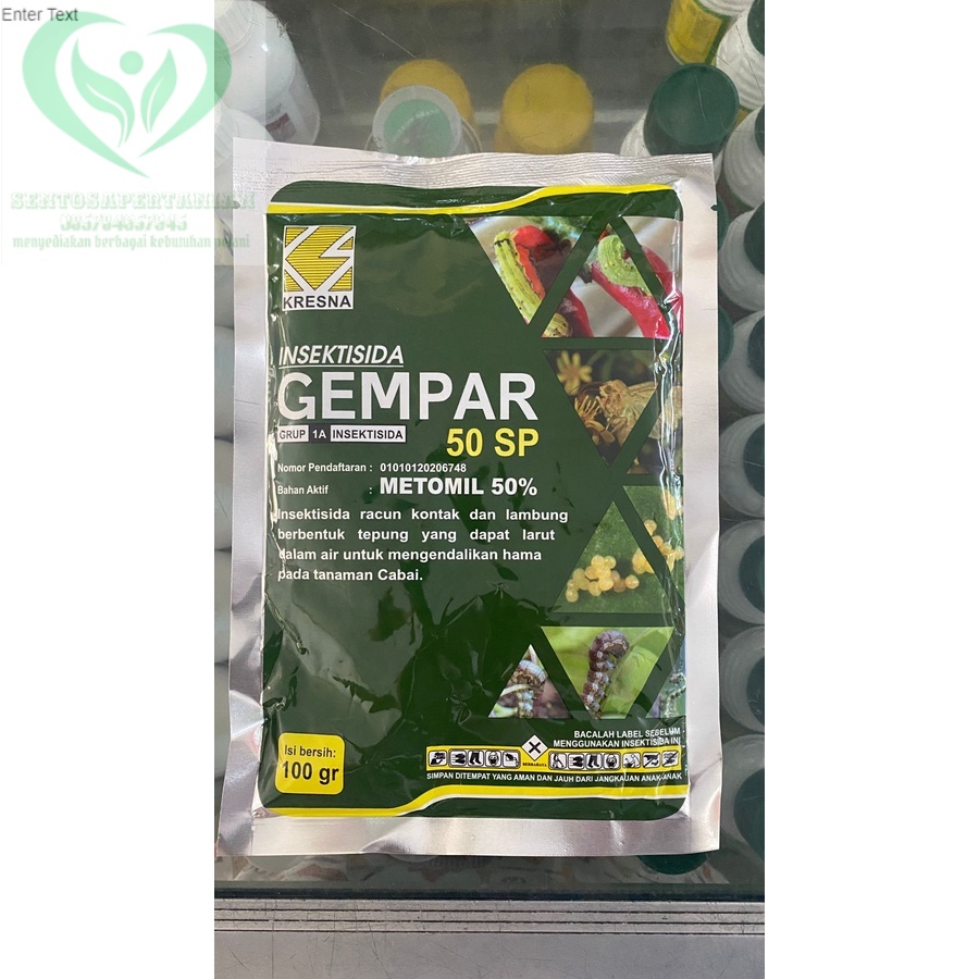 Insektisida metomil GEMPAR 50SP isi 100gr dari SARI KRESNA KIMIA