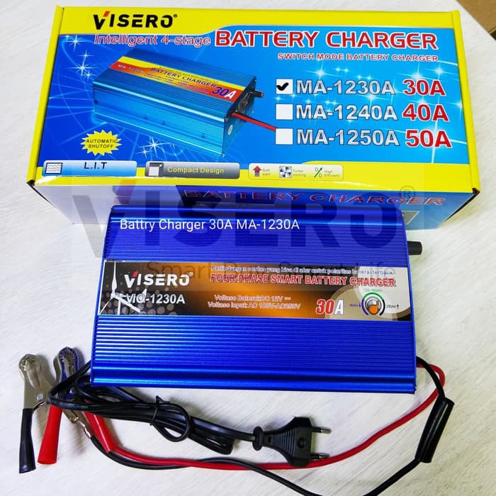 Battery Charger / Charger Aki 30A Automatic Visero (VIO-1230A)