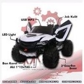 MAINAN ANAK MOBIL AKI MOB JEEP SPACEJAM BAN KARET BESAR (JNE JTR)