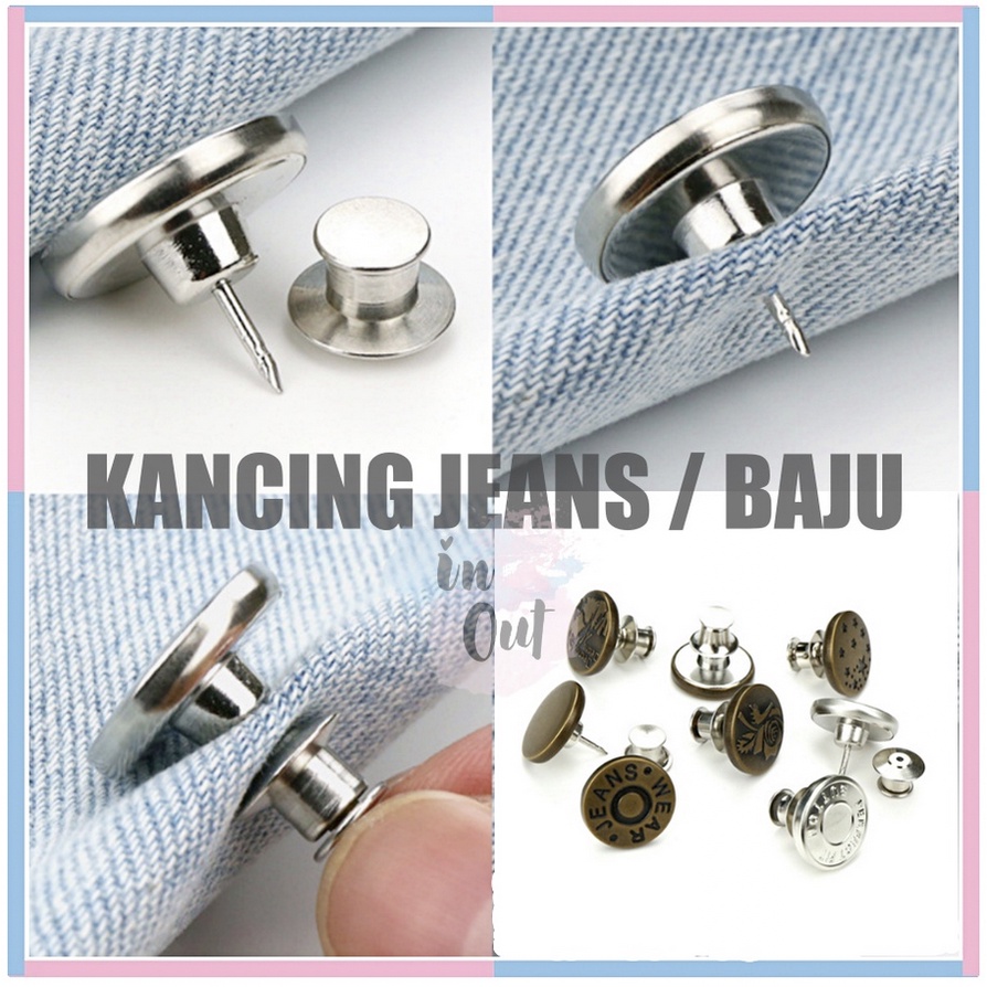 PENITI PENGAIT MUTIARA CELANA JEANS ROK BROS / PENYESUAIAN PIN TEMPERAMEN / PIN PAKAIAN / PIN PENGAIT PENYESUAIAN PINGGANG BIAR TIDAK LONGGAR / PIN BAJU ACC24