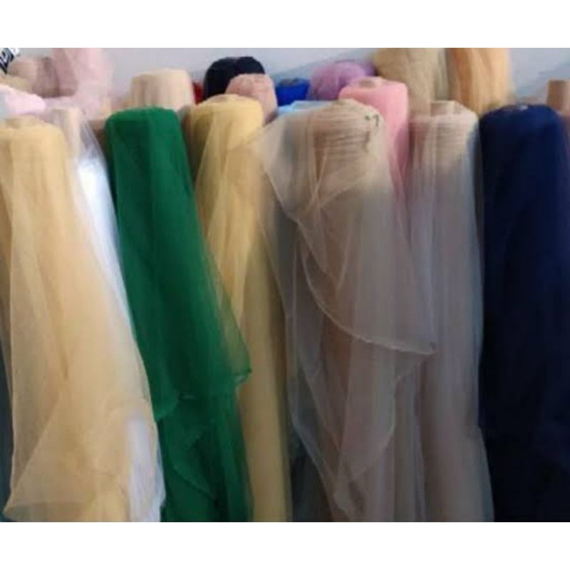 soft tulle(lebar 150cm harga 6000/setengah mtr)